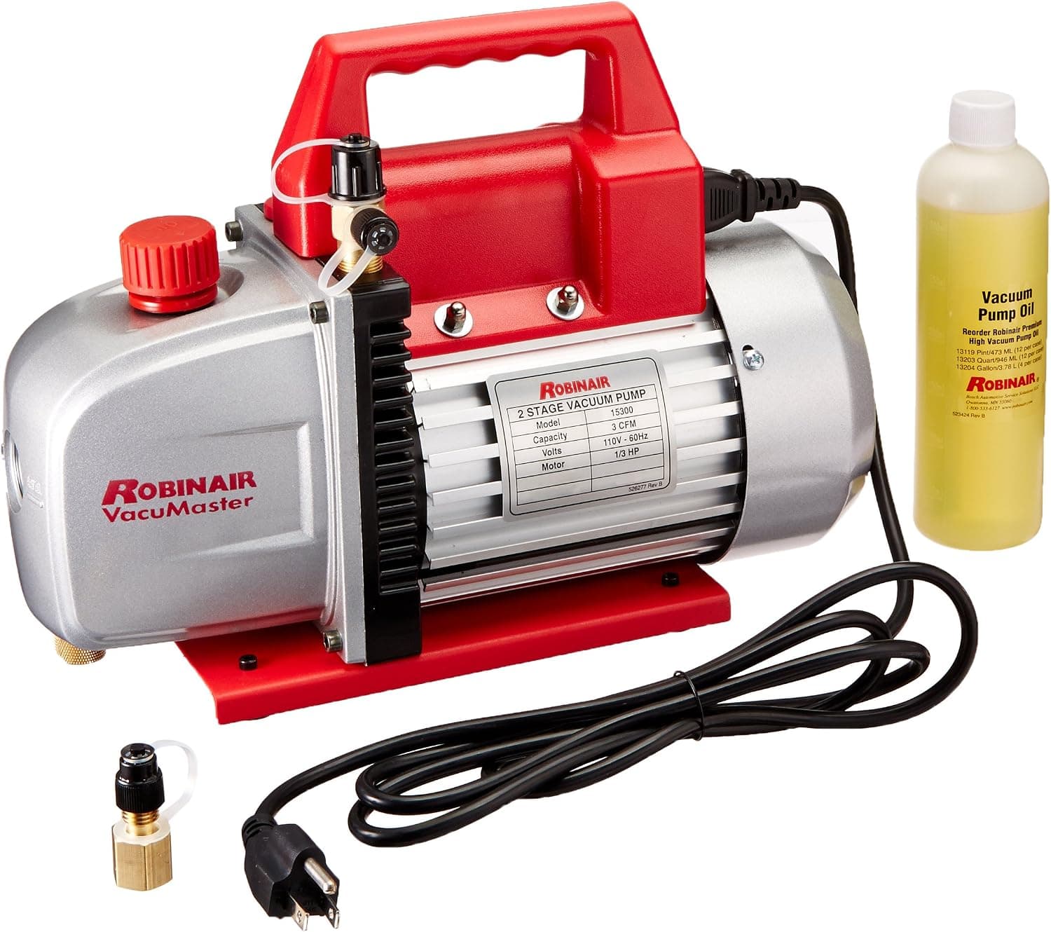 Robinair Vacuum Pump 3 Cfm 2 Stage 110V 4
