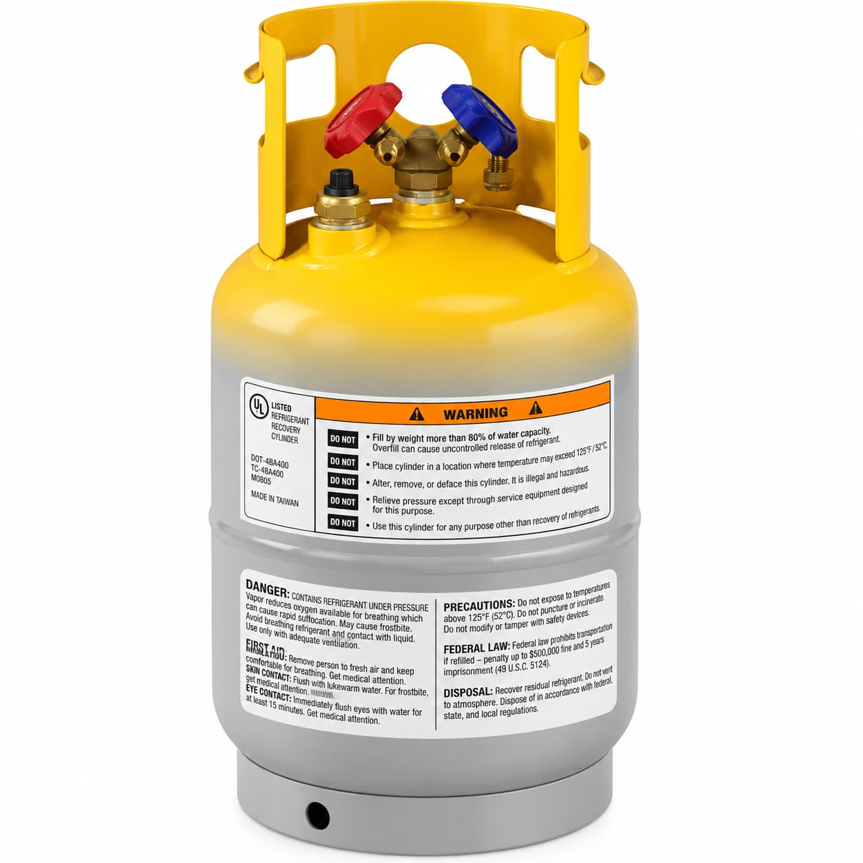 Robinair 17605 30 lb Refrigerant Tank with Float Switch