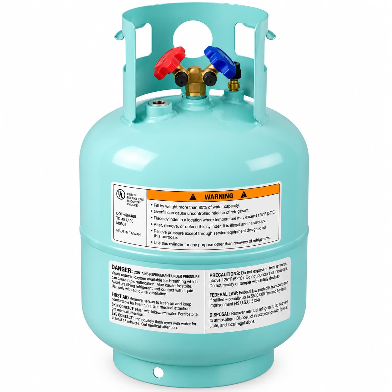Robinair 34750 50 lb R-134a Refrigerant Tank