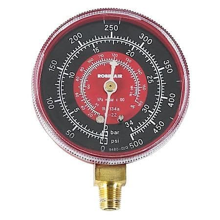 Robinair Repl. Pressure Gauge- Psi/Bar/R-22/R-134, Fahrenheit