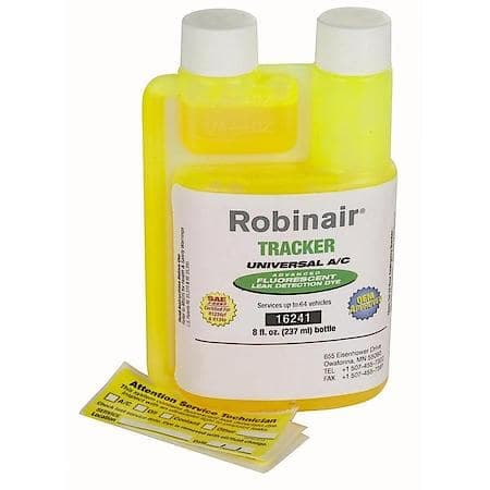 Robinair Tracker Universal Super Concentrated A/C Dye - 1 X 8 Oz Bottle