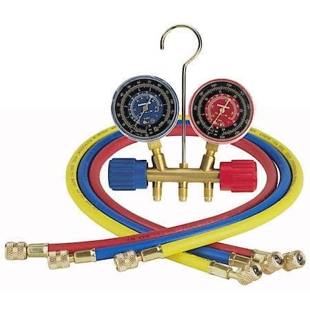 Robinair Manifold Gauge Set With Three 36 Hoses