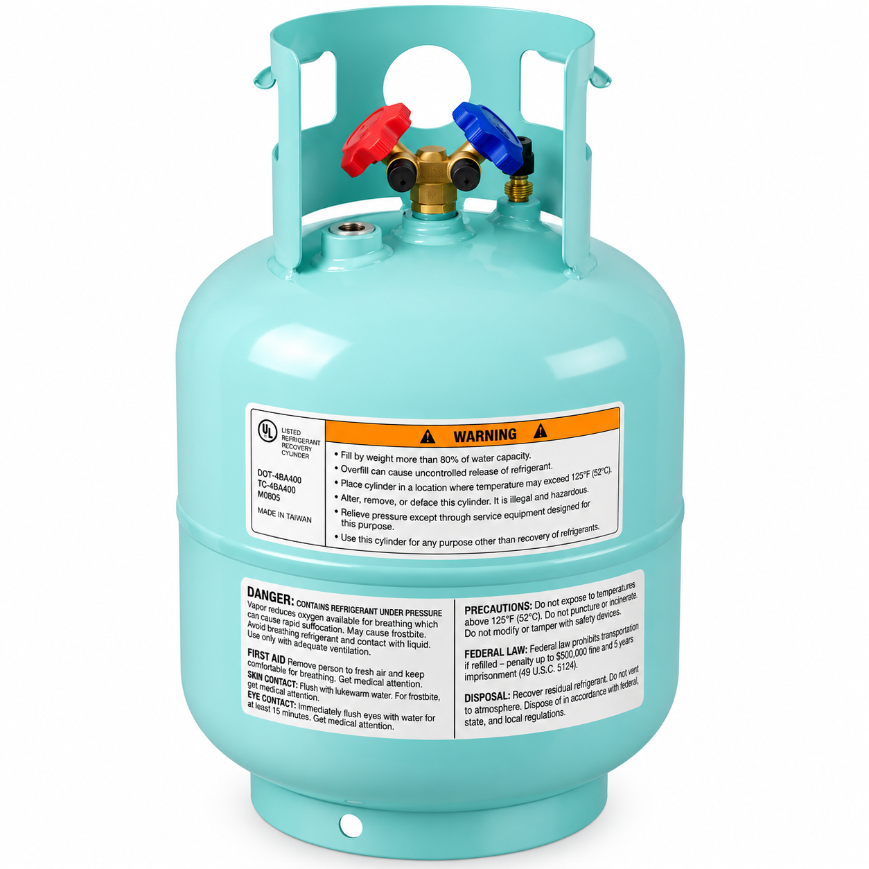 Robinair 34750 50 lb R-134a Refrigerant Tank