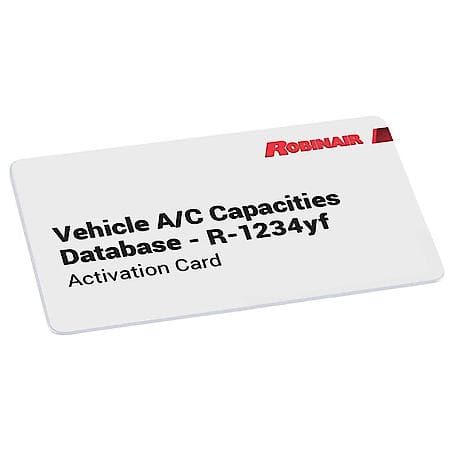 Robinair A/C REFRIG. DATABASE