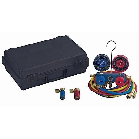 Robinair R134A Aluminum Manifold Set W/Storage Case, With 72 Inch Hoses
