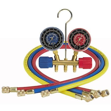 Robinair Manifold Gauge Set With Three 36 Hoses